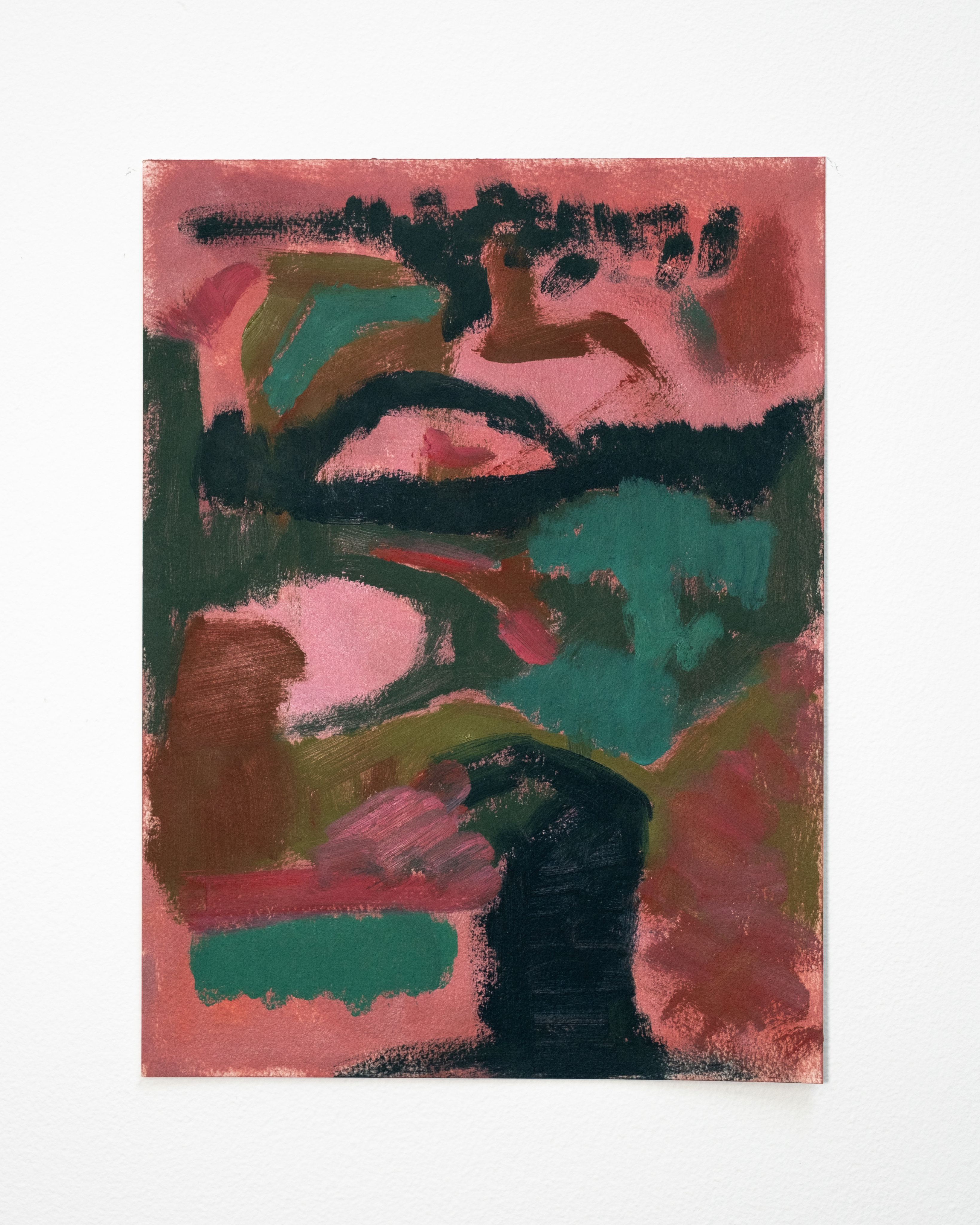 watercolor painting of building near sea